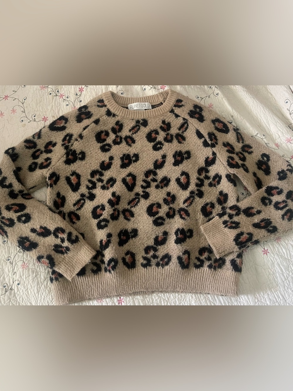 Leopard Cable  Sweater